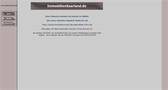 Desktop Screenshot of immobiliensaarland.de